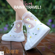 Water shoes womens summer light rain boots Net red same rain overshoes rubber shoes non-slip beautiful rain shoes waterproof Korean version