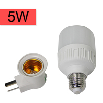 Bulb switch socket with E27 screw Port night light bedside reading and feeding lamp holder plug wall LED energy saving lamp