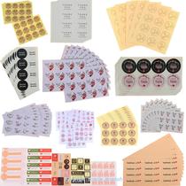 10sheets PACK DIY Heart Oval Vintage Thank You Elegant Flowe