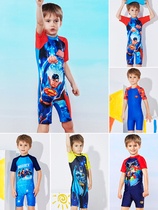 Childrens swimsuit quick-drying sunscreen boys and childrens children Superman swimsuit Children Baby Baby Baby one-piece swimsuit