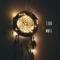 Handmade large Indian vintage light night light catcher dream net hanging decoration diy material bag also provides finished product