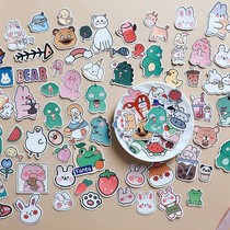 90 small monster hand account stickers ins wind small fresh cartoon cute girl heart hand account diary waterproof stickers