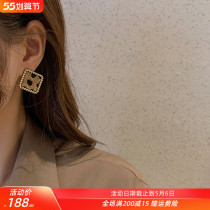 South Korea Ear Nail 2022 New Tide Woman Superior Temperament Lukewarm Wind Autumn Winter Earrings Fashion BAO WeN Earrings