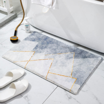 Lamb suede bathroom anti-slip ground floor Toilet Doormat Foot Mat Modern Minima Household Absorbent Rug Machine Washable