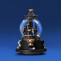 Simple Crystal Ball Eight-Oil Box Fittings Modern Home Bedroom Birthday Gift Desktop Decoration