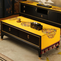 New Chinese coffee table mat table fabric rectangular home living room TV cabinet dust cover cloth tea table cloth cover towel