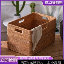 Vietnam vine weaving and houses large square basket bed with basket toy clothes for bamboo basket basket