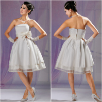 Broken code 20] White bridesmaid dress fairy temperament sister Group female evening dress skirt short style puffy skirt 2021 New