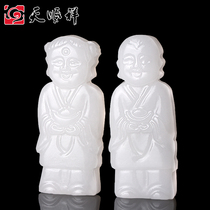 Afghan Jade Boy Boy Girl burial goods natural quality jade burial burial and burial golden boy Jade female funeral