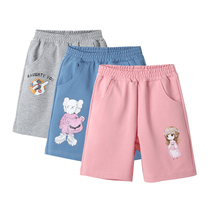 Childrens clothing shorts new middle school children 6 girls five-point pants 8 Summer Boys Middle pants 12 girls summer casual pants 15
