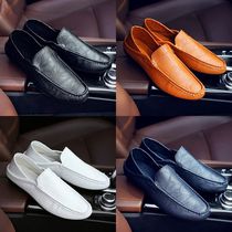 Autumn Doudou shoes mens lazy shoes pedal 2019 social guy winter plus velvet cotton shoes wild casual small leather shoes