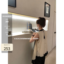 Xzz Jue Prints Ann Butter Vest Two Suits Sweet Design Sensation Vest Woman Outwear Sleeveless T-Shirt Blouse