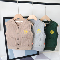 Boys warm in autumn and winter vest children autumn New Air cotton vest 3-8 years old boy vest