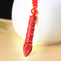 High content Zijin Cinnabar Wenchang Pen Pendant Men and Children Personality Creative Wenchang Pen Mascot