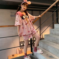 Pajamas women Summer cotton short sleeve thin suit spring and summer 2021 New Princess wind Net red home clothes
