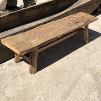 Solid wood strip stool tea room courtyard indoor tea stool Chinese long bench Rosewood clothing store rest stool