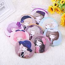 Korean version of small coin wallet bag mini cute coin bag men and women canvas art students Children card link small wallet