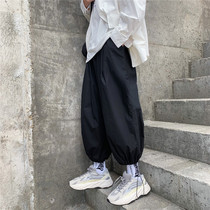 Chic Wide Leg Overalls Autumn Straight Casual Pants Tide Brand Tide Leggings Loose Falling Lantern Pants Men