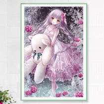 5d Diamond painting full of diamond embroidery dream little girl bedroom sticker cross stitch 2019 new living room cartoon princess