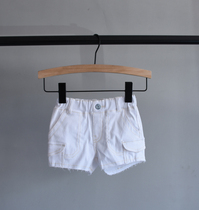 50 off clearance ~ 110 yards and 120 yards ~ summer childrens clothing outer single girl white stretch shorts hot pants