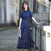 Junya Sweet Mermaid Dress Woman 2022 Youthful summer temperament Lean Cotton Numb Retro Temperament Little Dress