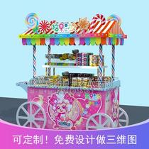 Lantern Festival Mall Event Flowers Car Sales Truck Sales Promotion Car Mobile Trolleys Milk Tea Car Candy Wagon Display Car