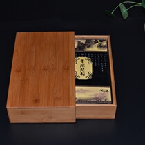 Tea set accessories General Puer tea box Bamboo Tea Cake Box Tea Box Black Tea Bag box Sub-tea tray Black Tea Knife Tea Needle