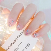 Cute cartoon unicorn nail stickers Japanese Harajuku hipster soft sister beautiful girl pink nail nail stickers