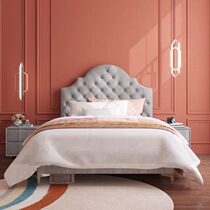 American childrens bed boy single bed 1 2 meters light luxury cloth bed childrens room bedroom teen bed 1 5 meters