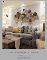 Nordic style wall decoration creative wrought iron wall decoration three-dimensional wall decoration living room background wall decoration pendant