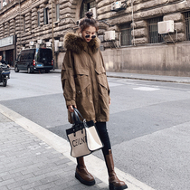 Parker cotton-padded women 2021 Winter new Korean loose ins tooling foreign chic plus velvet padded jacket jacket