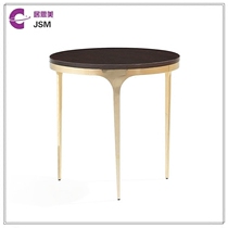 JSM simple European neoclassical villa clubhouse simple corner few Nordic post-modern solid wood stainless steel leisure side