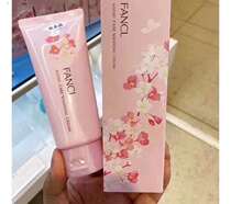 Hong Kong purchase Fancl cherry blossom limited edition facial cleanser moisturizing deep cleaning pregnant woman sensitive muscle available