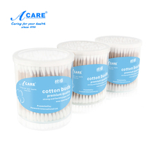 Special offer tube cotton swab ear wooden shaft cotton stick double head household wooden stick makeup cleaning tools for ear and nose