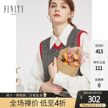 FINITY womens winter clothes New loose knit vest womens fashion simple sleeveless top womens wear shirts