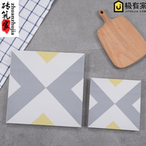 Nordic simple yellow retro small tiles 200 kitchen bathroom background wall balcony floor non-slip tiles