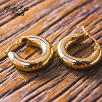 FunkyStyle simple titanium steel earrings personality hip-hop hip-hop hip-hop trendsetter earrings men and women