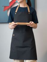 Waterproof apron Canteen special Nordic canvas apron fashion simple restaurant work men and women cover clothes cooking waist