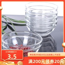 Glass Bowl Creativity Transparent Glass Bowl Cool Noodle Bowl Large Number Fruit Salad Bowl Seasonings Bowl sweet bowl Bowl Mask Bowl 