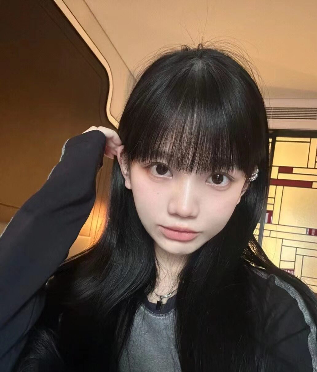 真我黑长直漫画齐刘海假发套 全真发整顶设计 自然隐形无痕贴合 长发飘逸顺滑
