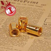 m10 gold through plating connector l internal dental tube screw crystal chandelier floor lamp connector lighting accessories