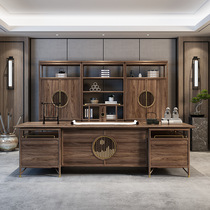 New Chinese style solid wood boss desk atmospheric president desk general manager simple modern executive desk office furniture