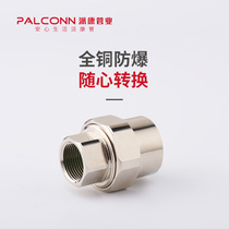 Pai Kang Pipe Industry PPR European version explosion-proof inner wire live triple seal home decoration 4 points 20 Union 6 Points 25 Green