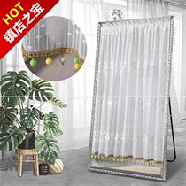 Bedroom cabinet toilet cabinet door n curtain warm mirror curtain toilet cover mirror shade dressing table