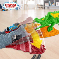 Fisher Thomas Track Master Series Escape Fire Breathing Dragon Adventure Set Childrens electric train toy