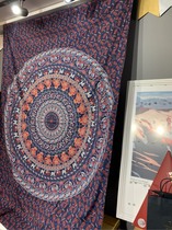 Mandala Mandala Hanging Cloth Decorative Cover Towel Indian Khaki Mandala Tapestry Bar Vintage American Country