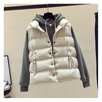 Tide card Cotton Machia 2020 New Winter Short Korean version Loose Spring Autumn Kan Shoulder winter sleeveless collar Horse clip jacket