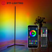 LED Floor Lamp Brief Nordic Style Living Room Standing Support Adjustable Light APP Background Wall Corner Ins Atmosphere Light