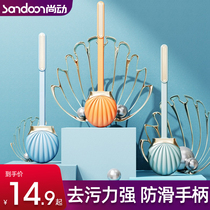 Home toilet brush dead-ends new punch-free toilet long handle wall hanging toilet clean silicone set artifacts
