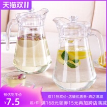 Duckbill pot heat-resistant Nordic striped glass kettle teapot cold kettle juice drink pot beer jug